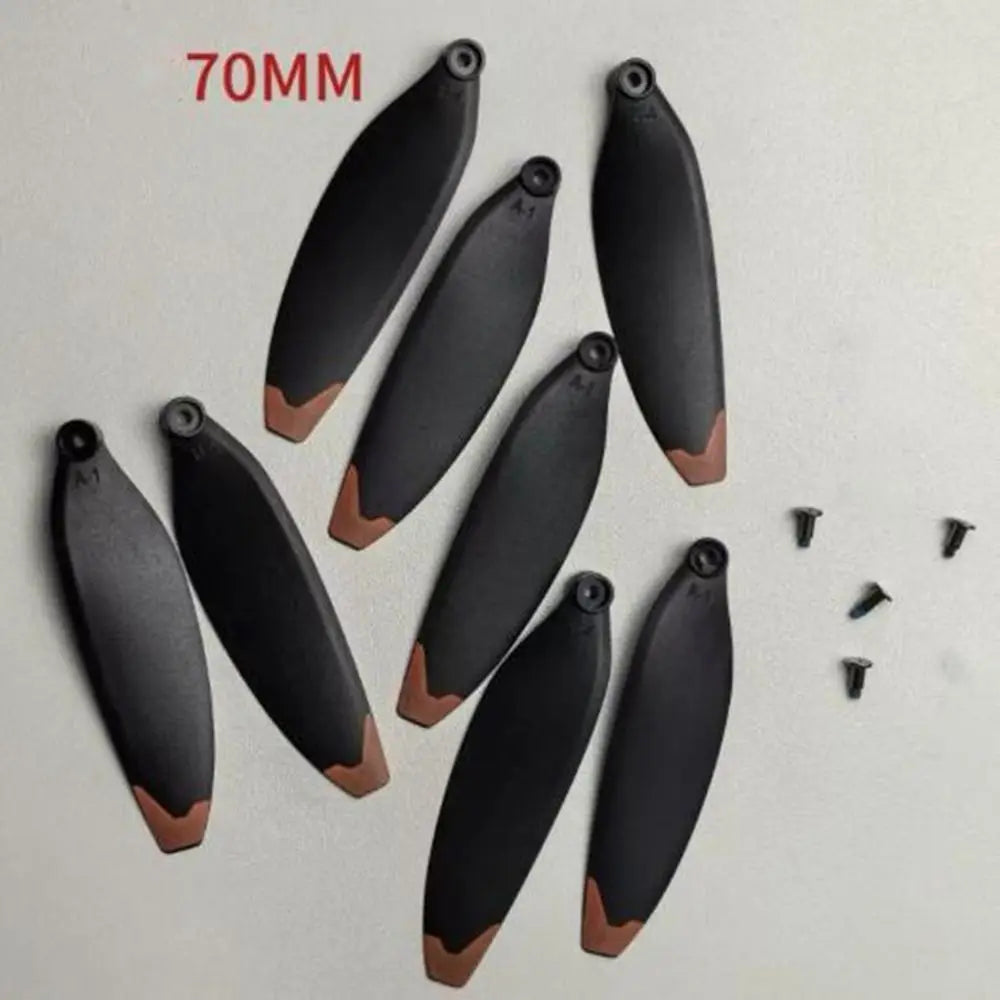 Universal Folding Propeller Blades Plastic 64mm/70mm Remote Control Drone Parts Black Quadcopter Spare Blade