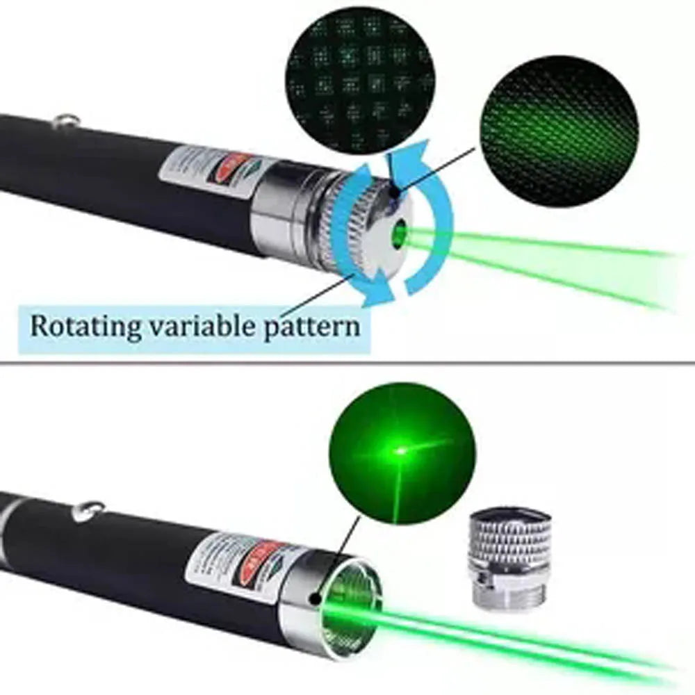 (Do not provide batteries) Green Red Laser Pointer Teaching Tool Pet Automatic Cat Toys Laser Focus Lazer Pen Combination