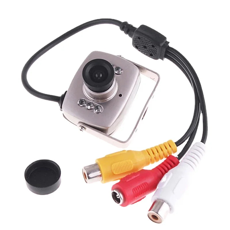 208C Mini Camera 3.6mm Wide Angle Lens 208B 800TVL Micro Cameras  PAL/NTSC Night Vision Monitoring Mini Infrared Camera 1pcs
