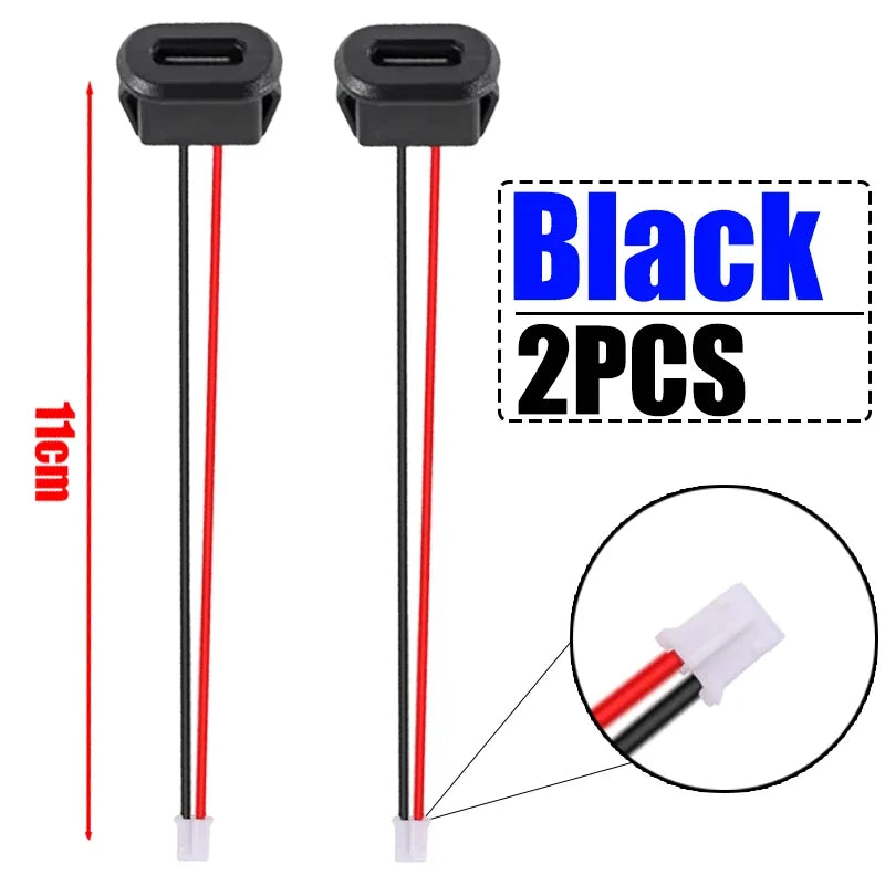 USB Type C Connector Jack Female Type-C with Card Buckle 3A High Current Fast Charging Jack Port USB-C Charger Plug Socket