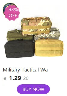 Molle Utility EDC Waist Bag Tactical Pouch Sports Fanny Bag Belt Pouch Outdoor Sports Hunting Bag