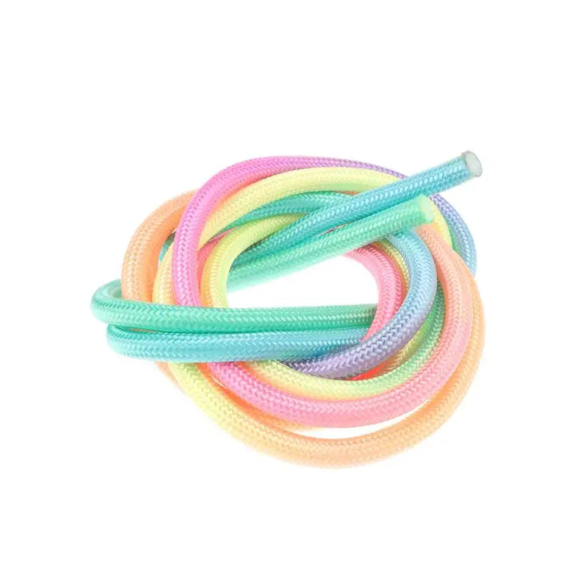 Gymnastics Arts Rope Jumping Rope Fitness Rainbow Color Sports Training Rope Rhythmic Gymnastics Rope Sport Tool