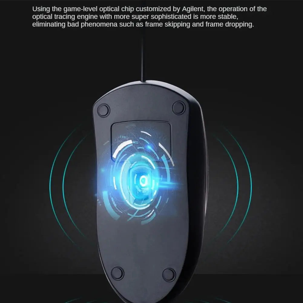 USB Optical Wired Mouse Laptop Home Office Mouse Anti Slip Roller 3D 1200DPI Game Mause Computer Accessories For PC Desktop