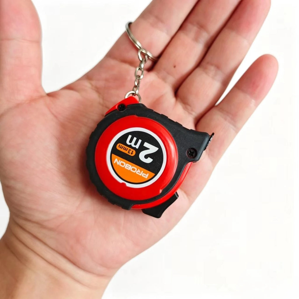 Portable Mini Tape Measure 2m Retractable Steel Key Chain Small Household Measuring Tools