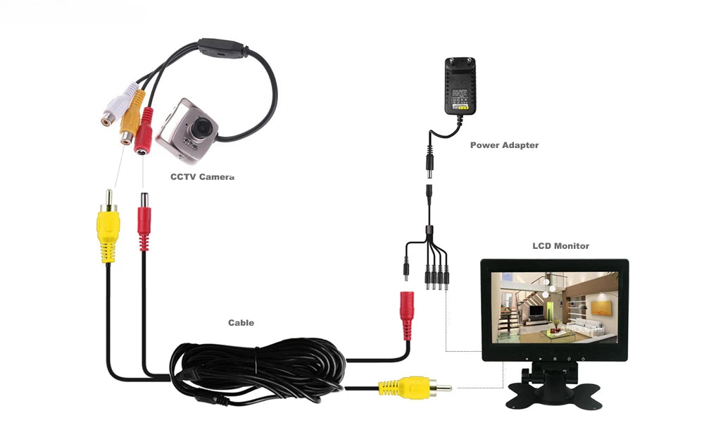 208C Mini Camera 3.6mm Wide Angle Lens 208B 800TVL Micro Cameras  PAL/NTSC Night Vision Monitoring Mini Infrared Camera 1pcs