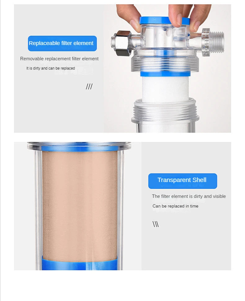 Purifier Output Universal Shower Filter PP Cotton Shower Strainer Water Pre-filter For Washing Machine Kitchen Faucet Accessory