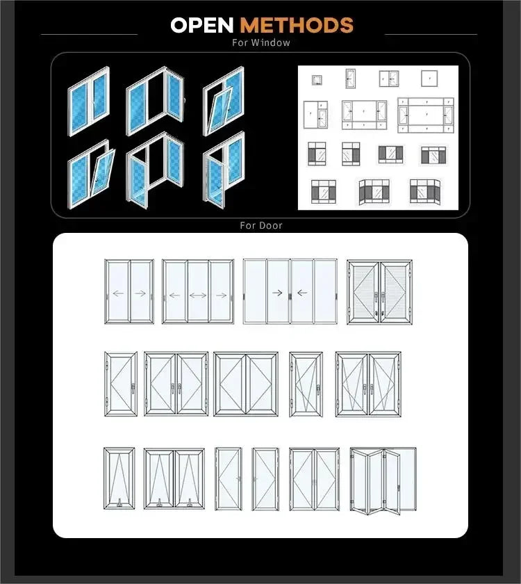 Sixinalu Sliding Doors Hurricane Resistant Door Thermal Break Aluminum Double Glaszed Exterior Interior Front Door Panel Custom