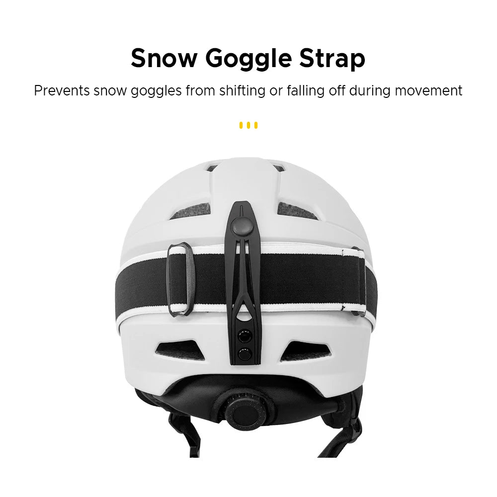 LIXADA Integrated Warm Ski Helmet Adjustable Lightweight Comfortable Snowboard Helmet for Winter Warmer Helmet