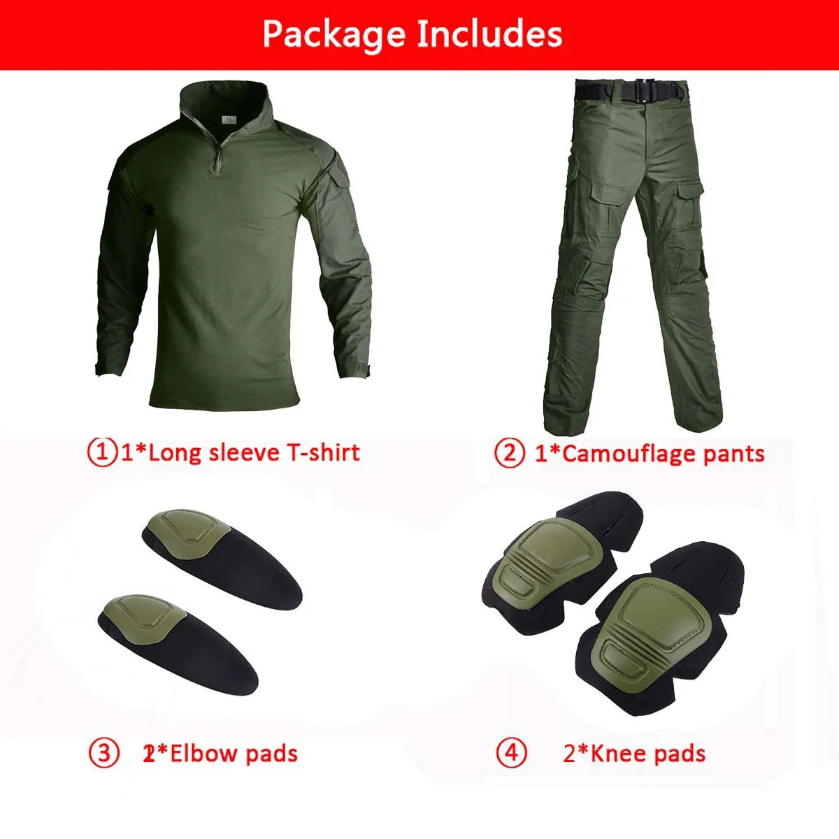 Green Tactical Uniform Suits Milit Multicam Military Camouflage Suit Combat Shirt + Pants Sets Airsoft Hunting Paintball Outdoor
