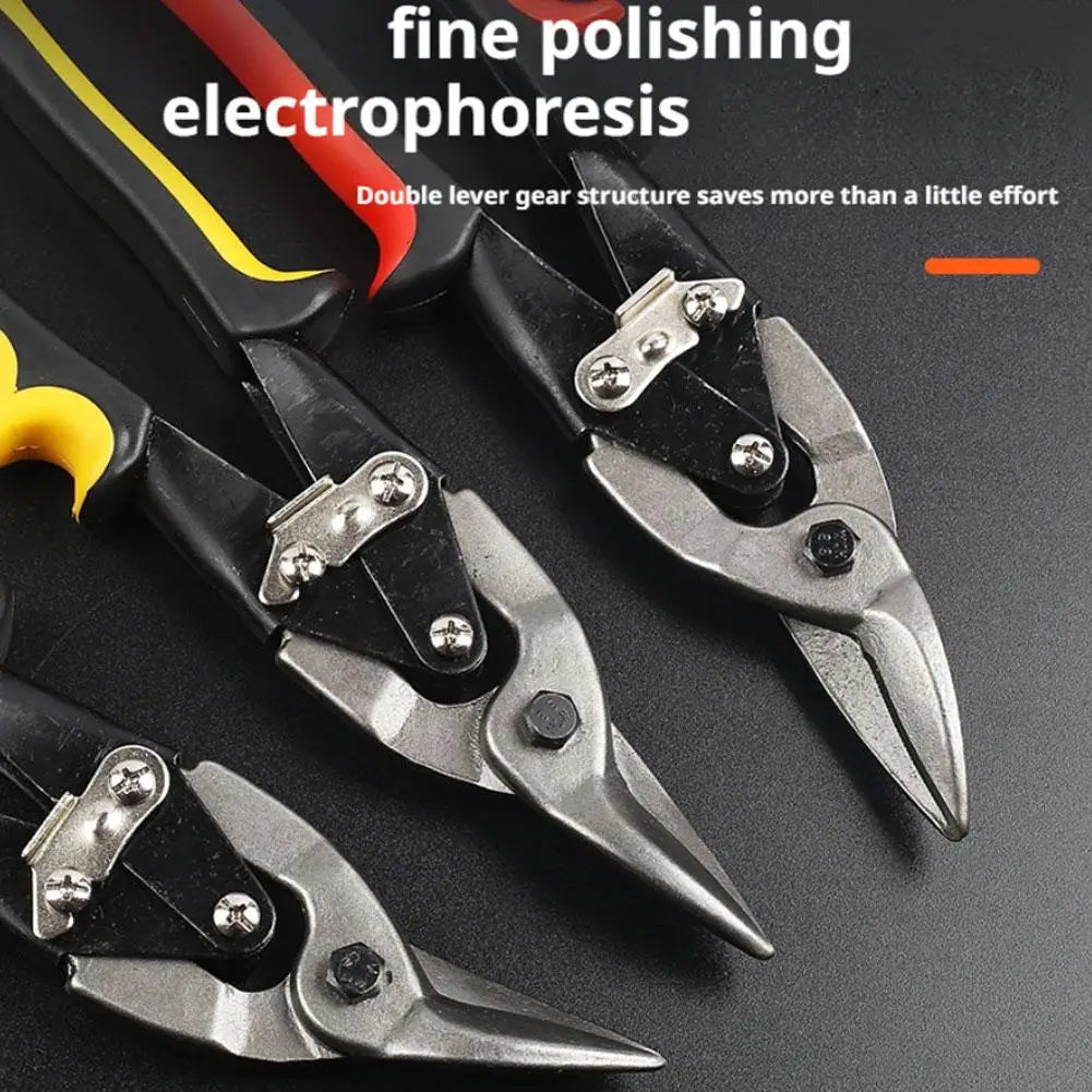 Aviation Scissor Tin Snips Metal Sheet Cutting Snip Cutter Multifunctional Straight Scissor Industrial Professional Hand Tool