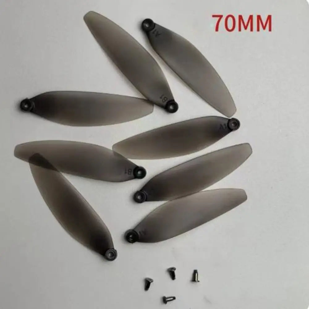Universal Folding Propeller Blades Plastic 64mm/70mm Remote Control Drone Parts Black Quadcopter Spare Blade