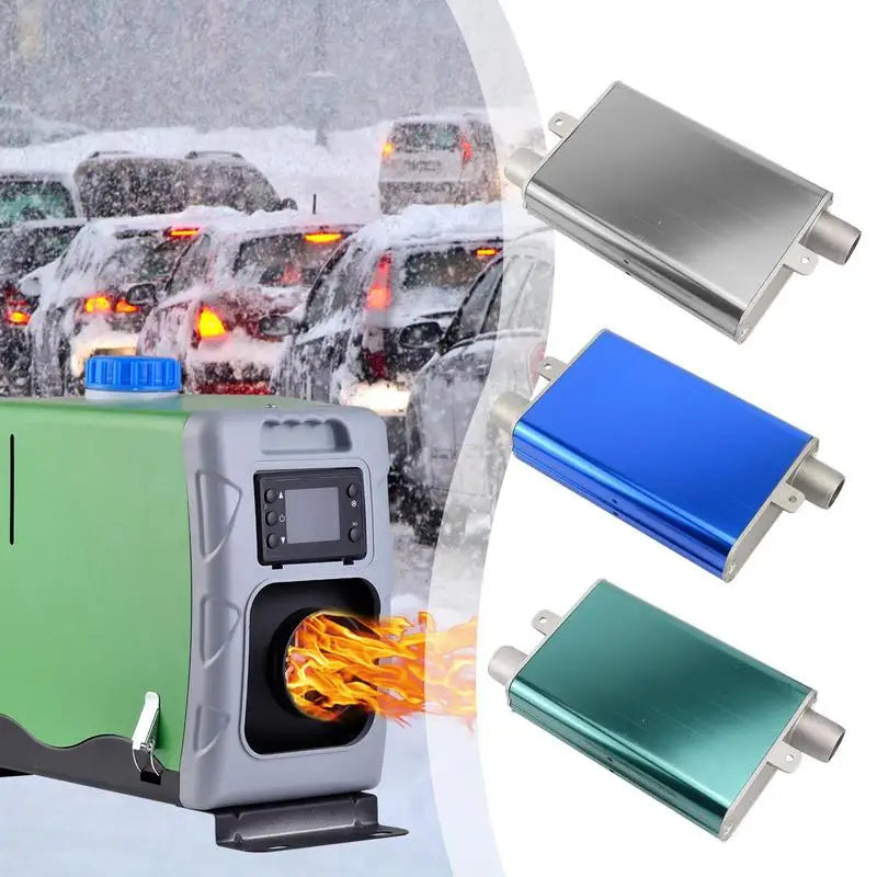 Car Parking Heater Generator Muffler 24mm Aluminum Alloy Exhaust Muffler Heater Exhaust Muffler Silencer Pipe