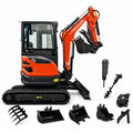 New 2.5 Ton Mini Excavator Agriculture Excavators XT25U Optional Diesel Engine Customize Euro 5 Hydraulic Crawler Mini Excavator