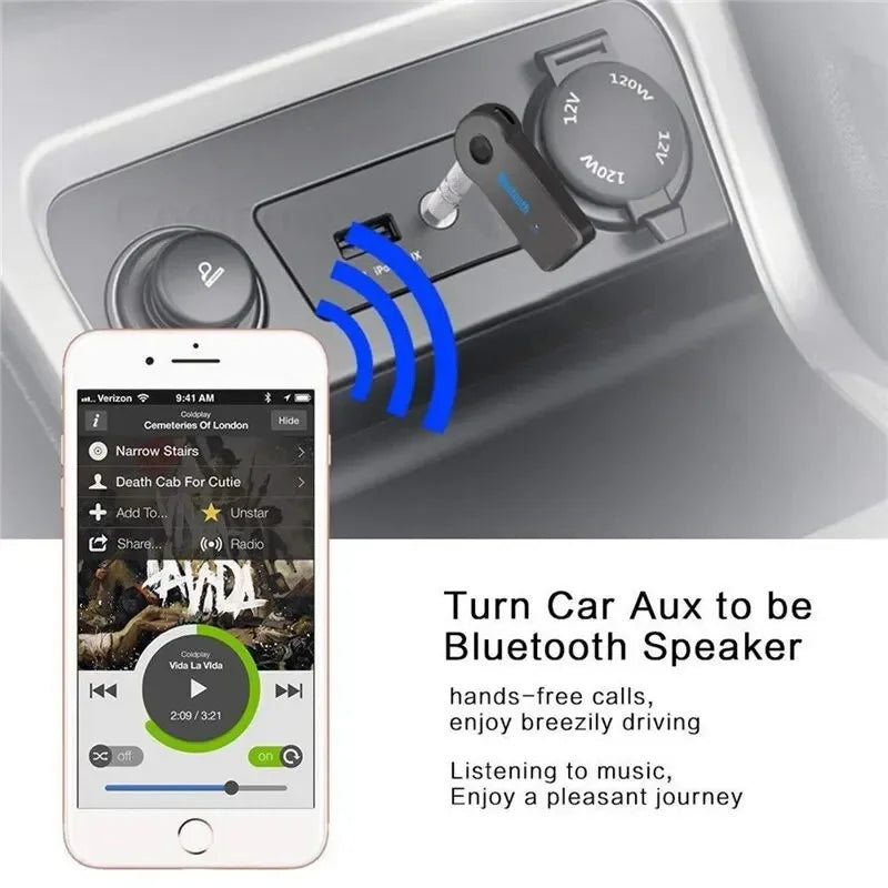 Car Bluetooth 5.0 Receiver 3.5mm Jack Wireless Bluetooth Transceiver Adapter For Car Kit Music Audio Aux A2dp Earphone Receiver