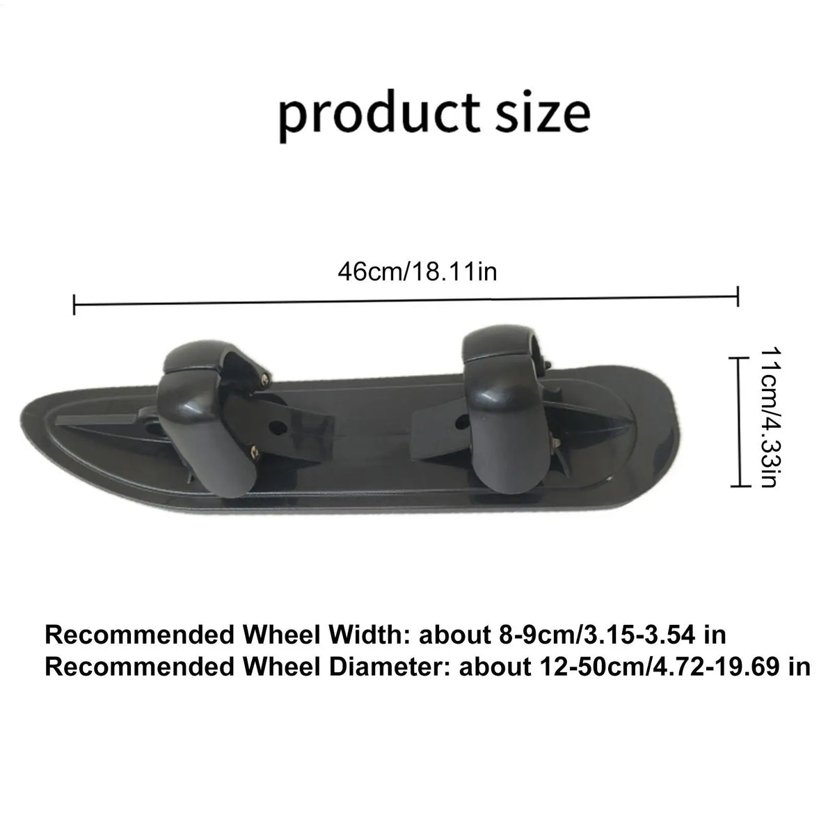 Ski Board Sled 2 in 1 Outdoor Winter Snowboards Stroller Skis Glider Snowboards for Cycling Bicycle Jogging Sports Outdoor Paths