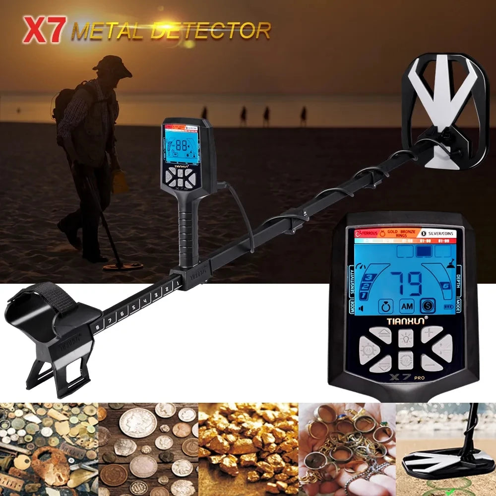 TIANXUN X7 Pro Underground Metal Detector High Sensitivity Metal Hunter Gold Digger Treasure Hunter Depth 2.5m Finder