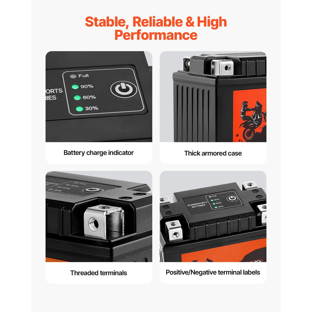 "12V####New####Lithium####Pre-Charged####2Ah####High-Performance####Maintenance-Free####Motorcycle####Battery"