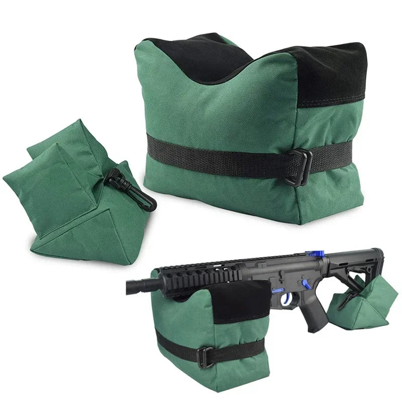 Portable Shooting Front and Rear Bench Rest Bag, Rifle Target Stand for Hunting Gun Support, Sandbag Stand Holders