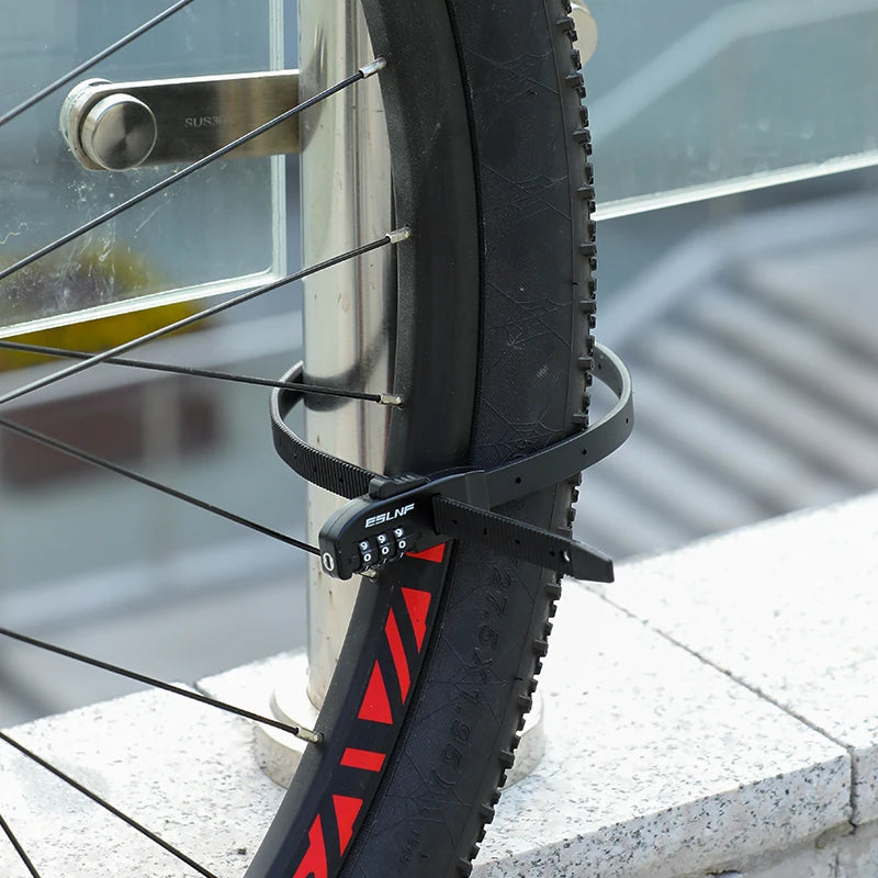 Bicycle Cable Tie Lock Anti-Theft Lock Road Bike Mountain Bike Bicycle Combination Lock Electric Bike Bicycle Helmet Combination