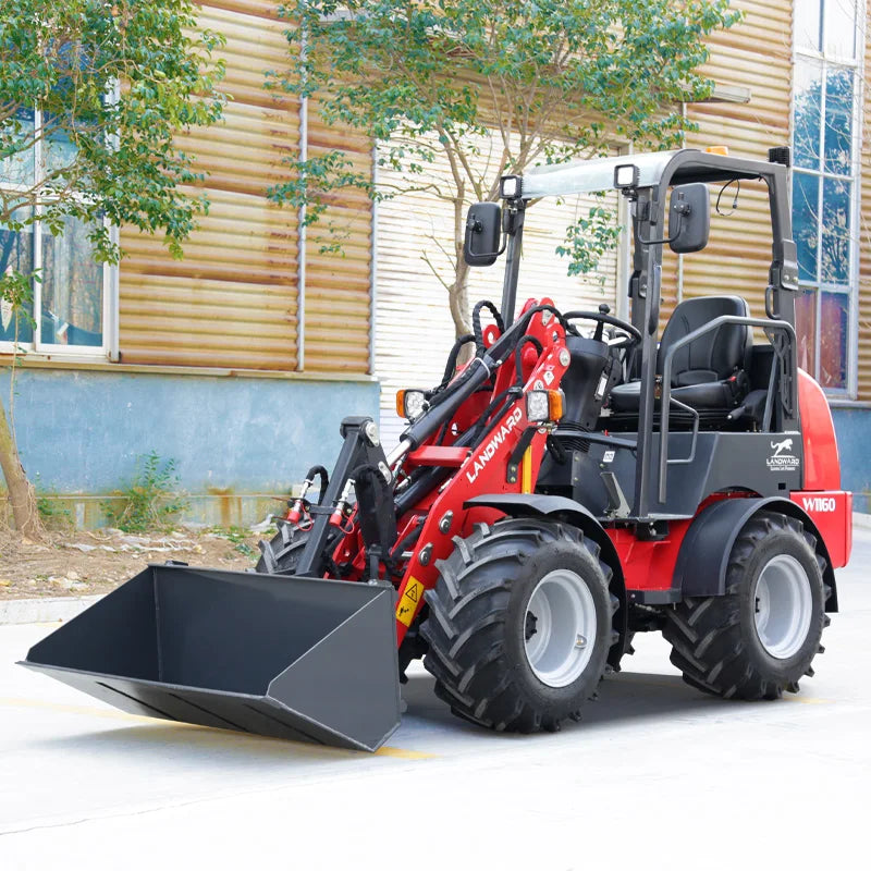 Diesel Loader W1160 Customized Mini Loader Euro 5 DIESEL Engine Agriculture EPA 4WD Front End Loader 2.4 Tons LANDWARD Factory