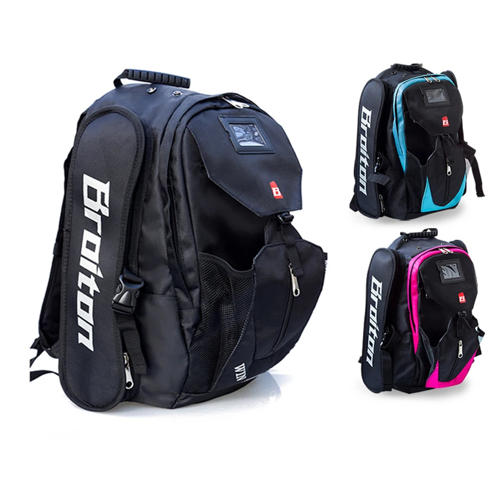 Professional Skate Backpack Inline Speed Skate Bag Black Blue Rose S L Roller Skating Bag for 3X110mm 4X100mm 4X110mm Wheel Room