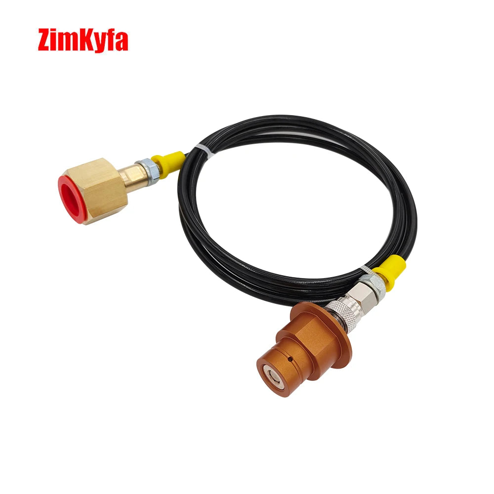 External CO2 Source Tank Hose Adapter Adaptor for Sodastream Soda Water Machine Replace 60L Quick Connect Pink Cylinder