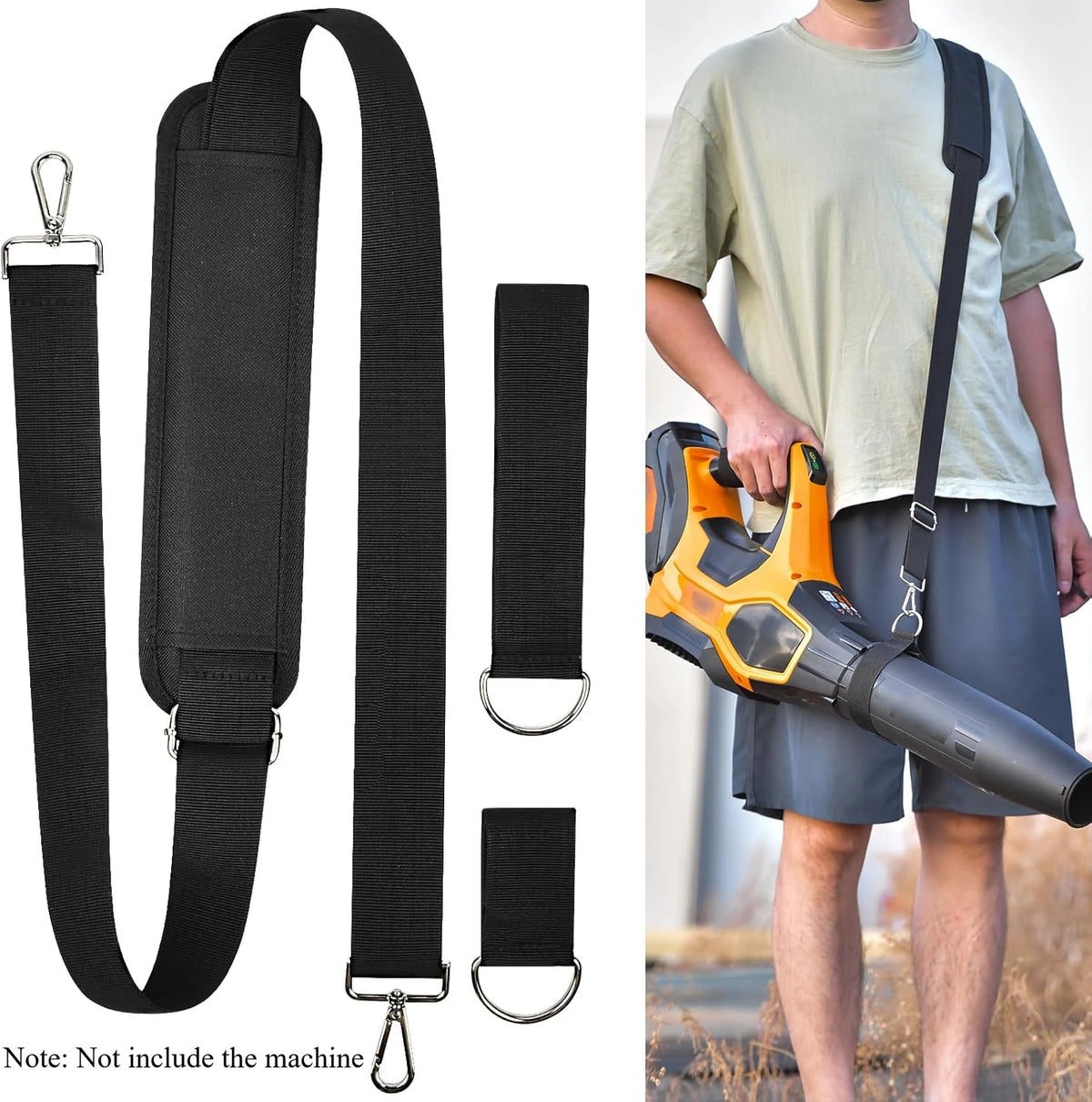 Universal Leaf Blower Shoulder Straps with Anti-Slip Padding - Compatible for DEWALT/for EGO Power+/for Worx/for LAZYBOI