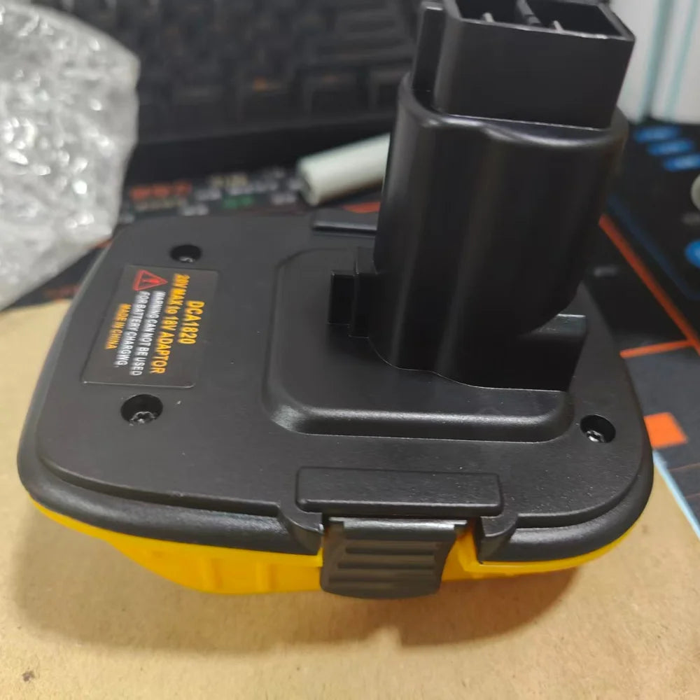 New Electric Drill Tool Lithium Battery Adapter for Dewalt DCA1820 18V/20V Multi-functional Nimh Battery Power Converter