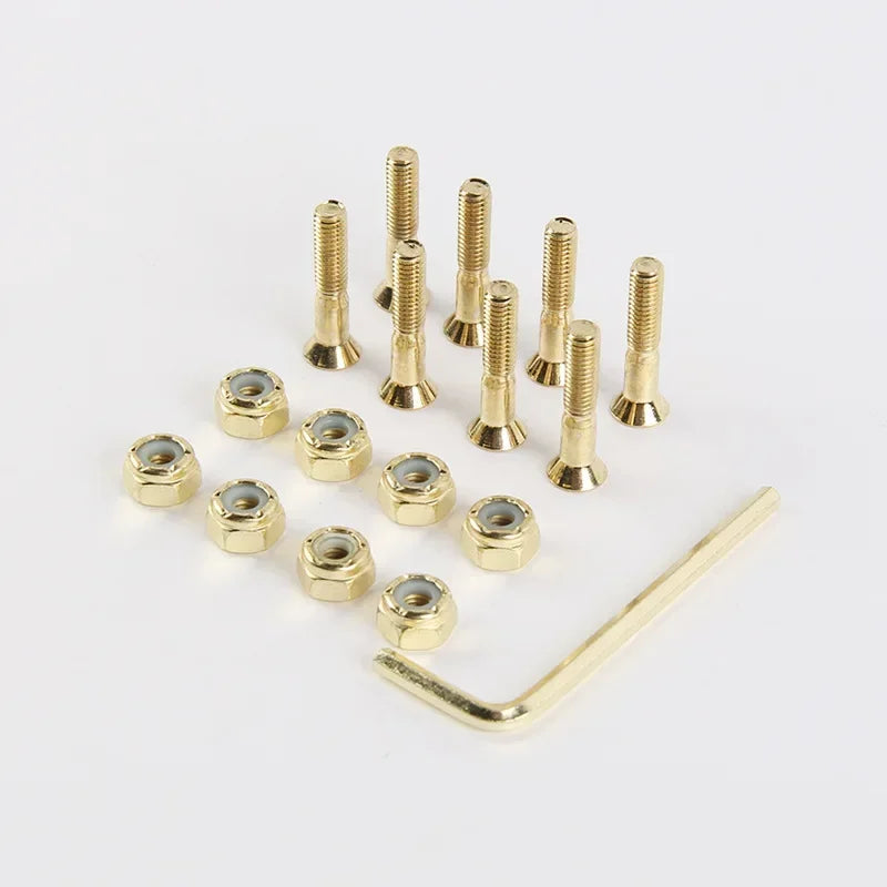 Skateboard Trucks Screws M5x25/29/32/38/44/50mm Mounting Bolts Anti-rust Durable Bridge Nails Nuts Skateboard Truck Wheel Repair