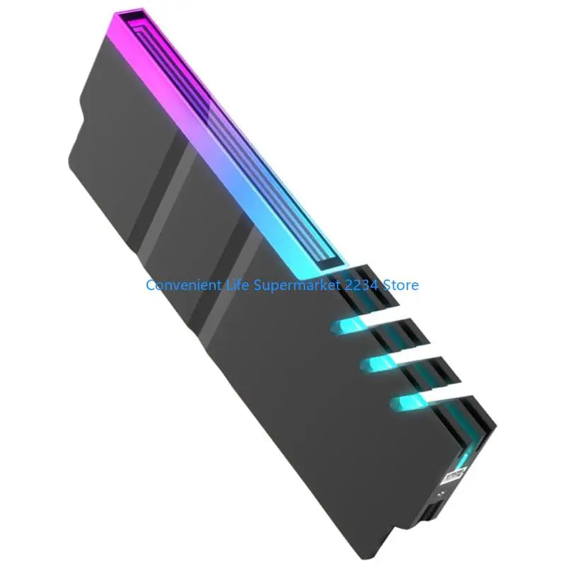 Enhances Heat Dissipation Memory Coolers Aluminum Alloy Compatible DDR4 DDR5 5V ARGB Lighting Toolless Design Low Noise