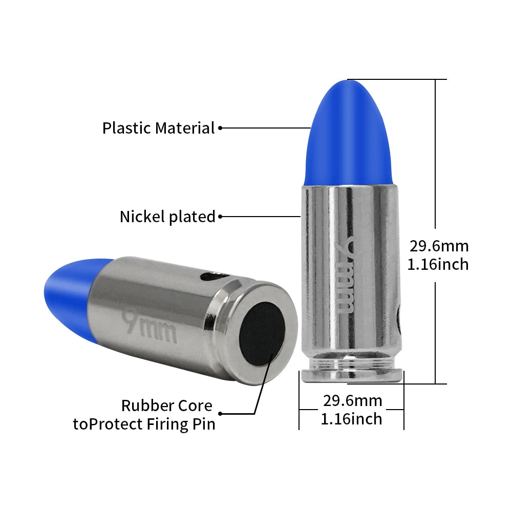 9MM Dummy round Practice playing Training bullets 10/20pcs