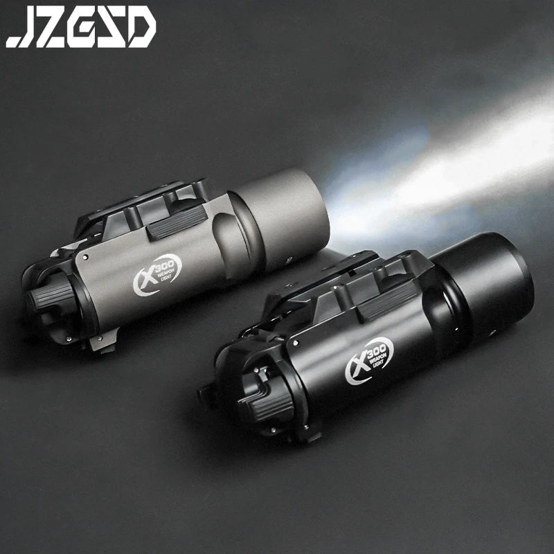 Tactical Gear SF X300U X300 Hanging Flashlight for Gloc G17 G19 Airsoft Hunting Scout Light Fit 20MM Rail Pistol Light