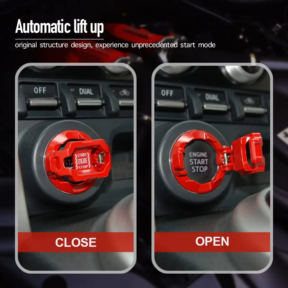 Car Start Stop Button Decor Car Engine Push Start Switch Button Cover Protector Ignition Button for Car
