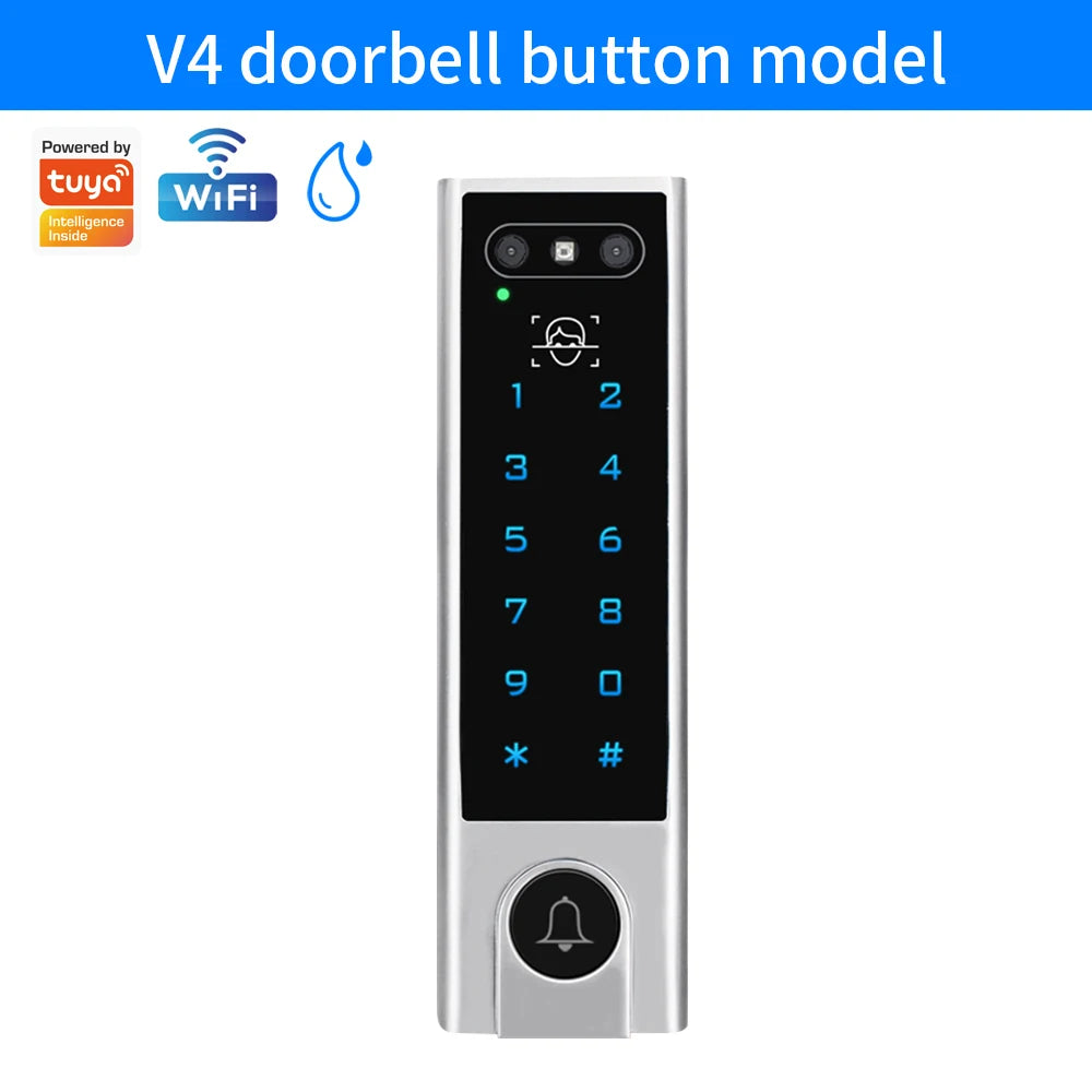 WIFI Face Wiegand 26-34 Recognition Fingerprint 125KHZ/13.56MHZ RFID Access Control Machine Card Reader Work With Tuya APP