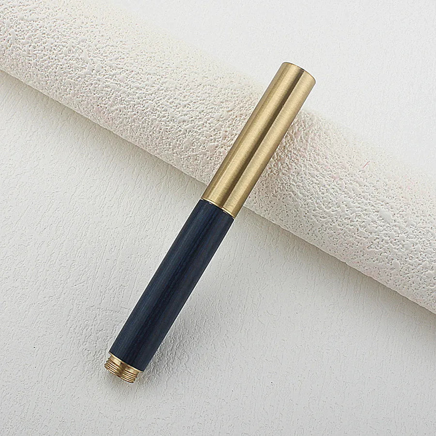 Exquisitely Designed Portable Pocket Vintage Mini Lipstick Pen Brass Solid Wood Materials Stationery Gifts Office Supplies