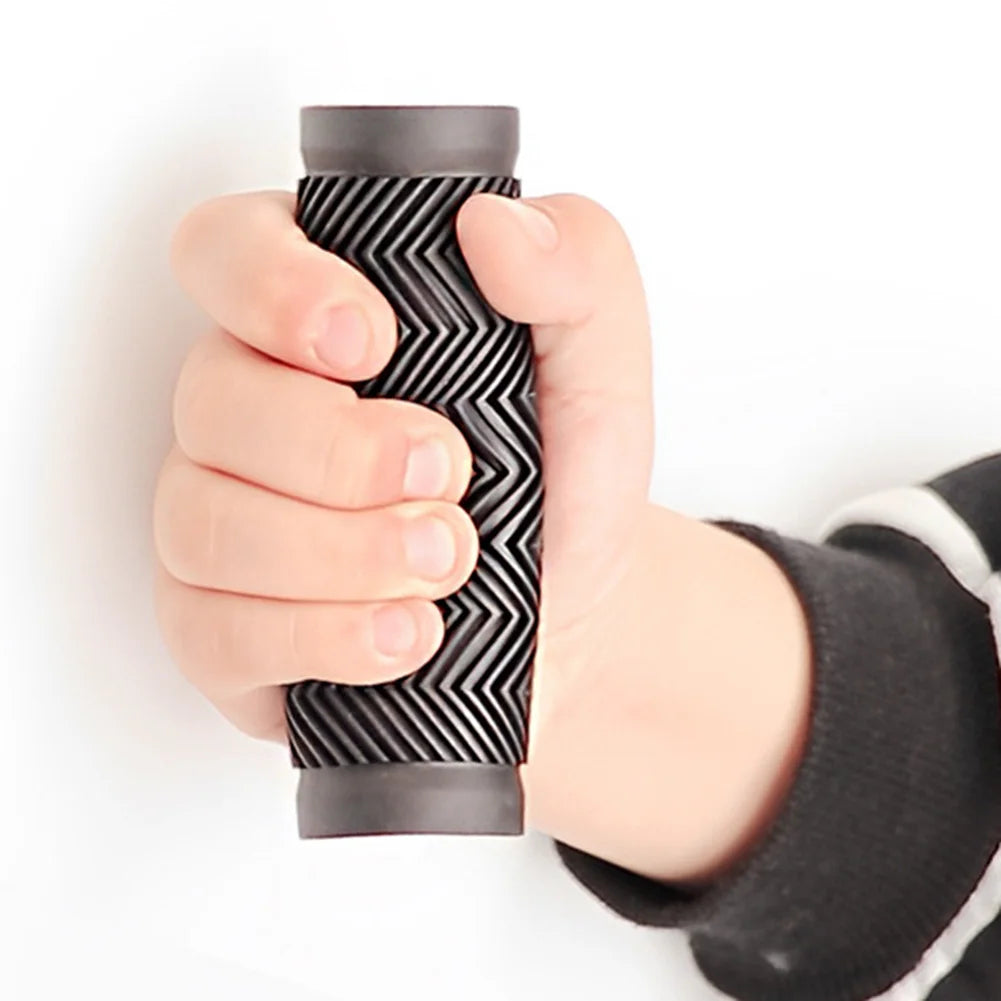 100mm 130mm Rubber Grips Bicycle Grip Bike Handlebar Grips MTB Mountain Bicycle Scooter Black Grip Suitable Diameter 22.2-25.4mm