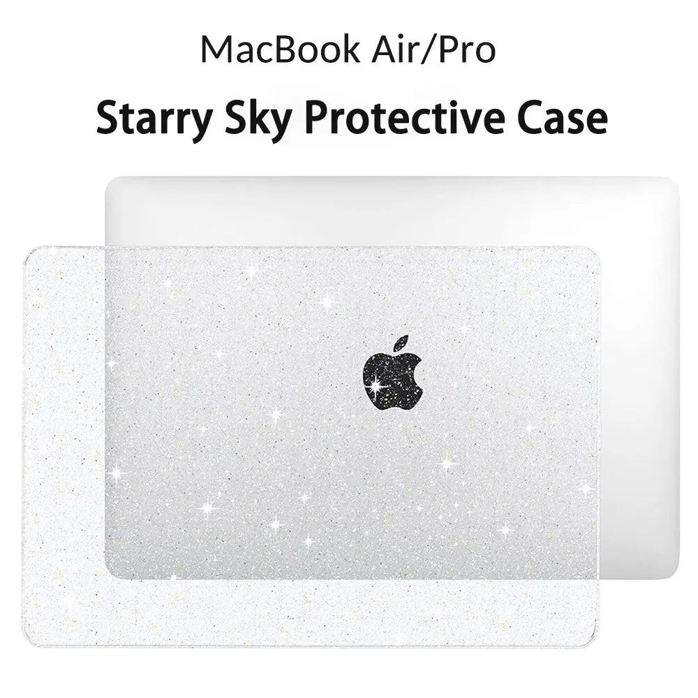 Glitter Bling Laptop Case For MacBook Air 13 M1 A2337 2022 Air 13.6 M2 A2681 Pro 13 A2338 Case Cover Accessories