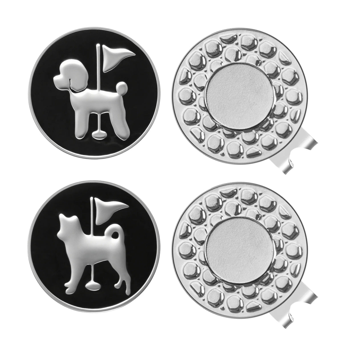 2 Pack Funny Hat Clip Style Golf Ball Markers Durable Portable Practical Golf Putting Green Course Game Accessories