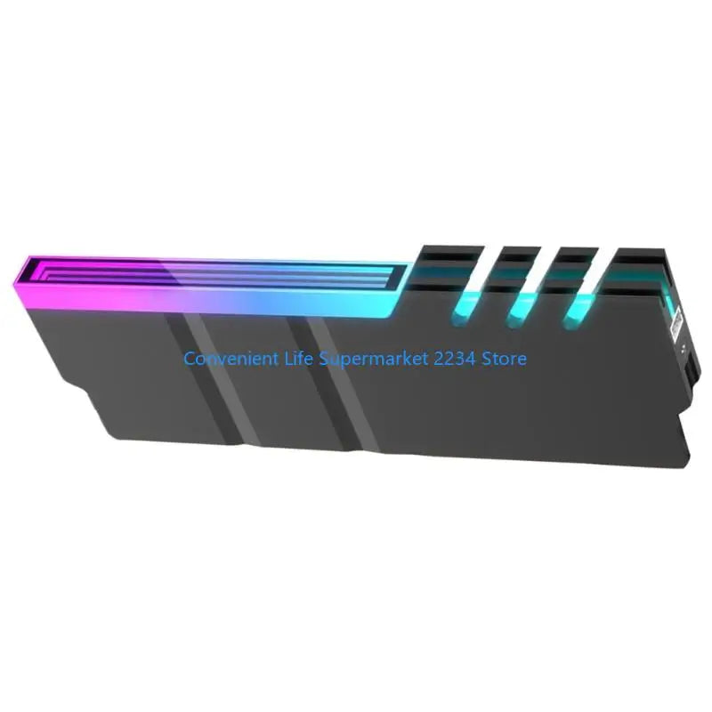 Enhances Heat Dissipation Memory Coolers Aluminum Alloy Compatible DDR4 DDR5 5V ARGB Lighting Toolless Design Low Noise