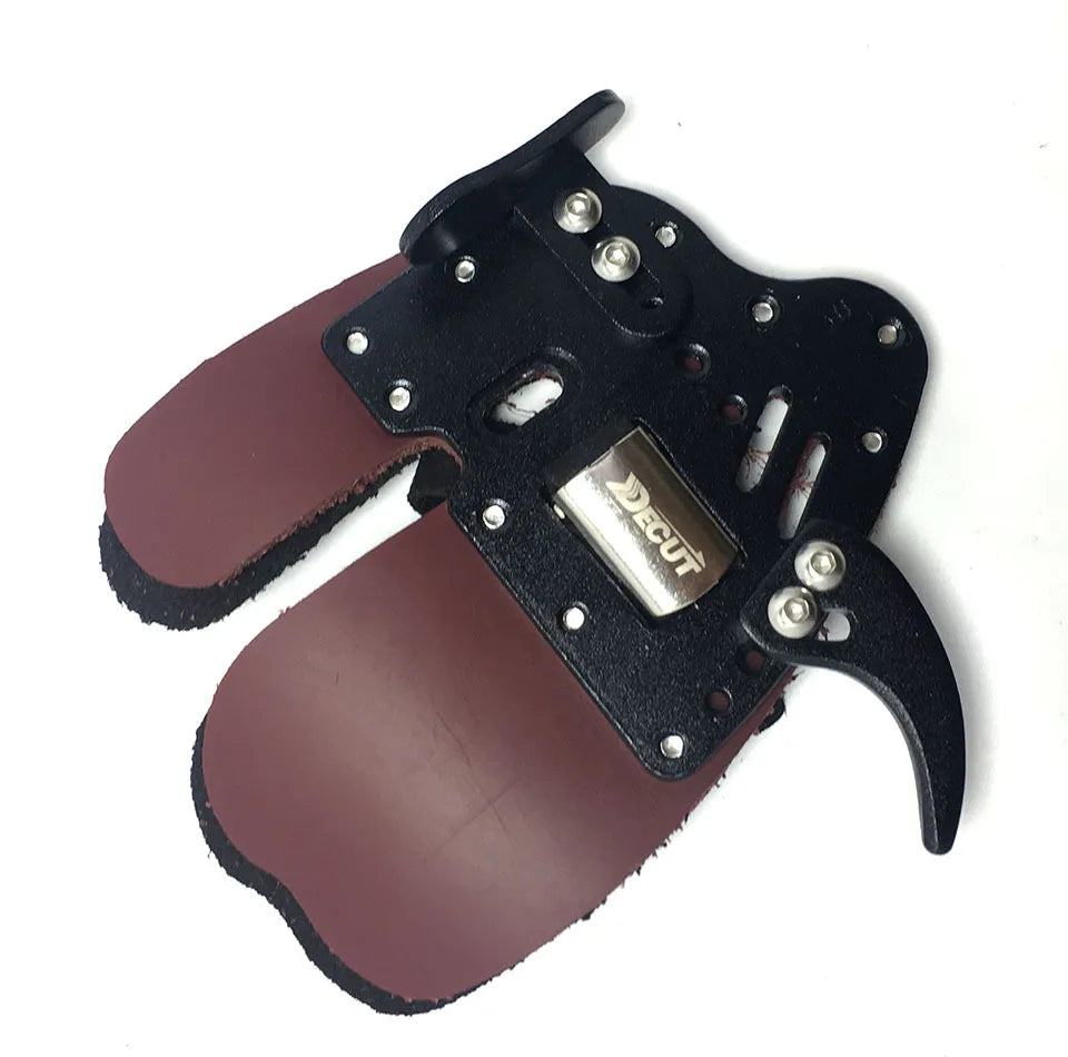 DECUT Archery Finger Tabs Guards Protector Left Hand/Right Hand S/M/L/XL Genuine Cowhide Leather For Recurve Bow Protective Gear