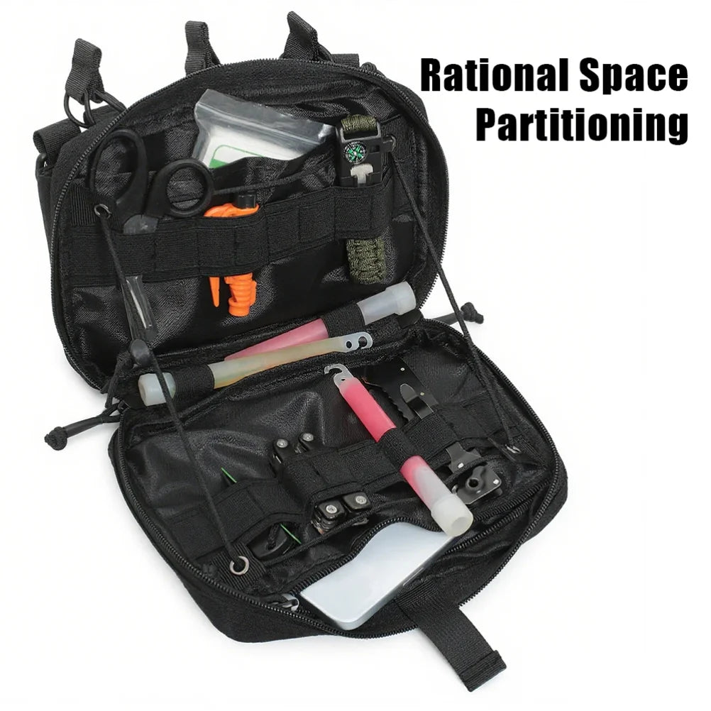 Triple Mag Pouch 5.56/.223 Tactical Magazine Pouch Molle Rifle Chargers Holder Admin Pouch EDC Organizer Detachable Molle Pouch