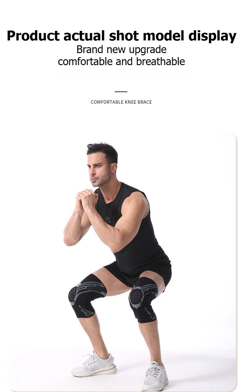Adjustable Knob Knee Support Professional Sports Knee Brace for Basketball Football Running Badminton Fitness
