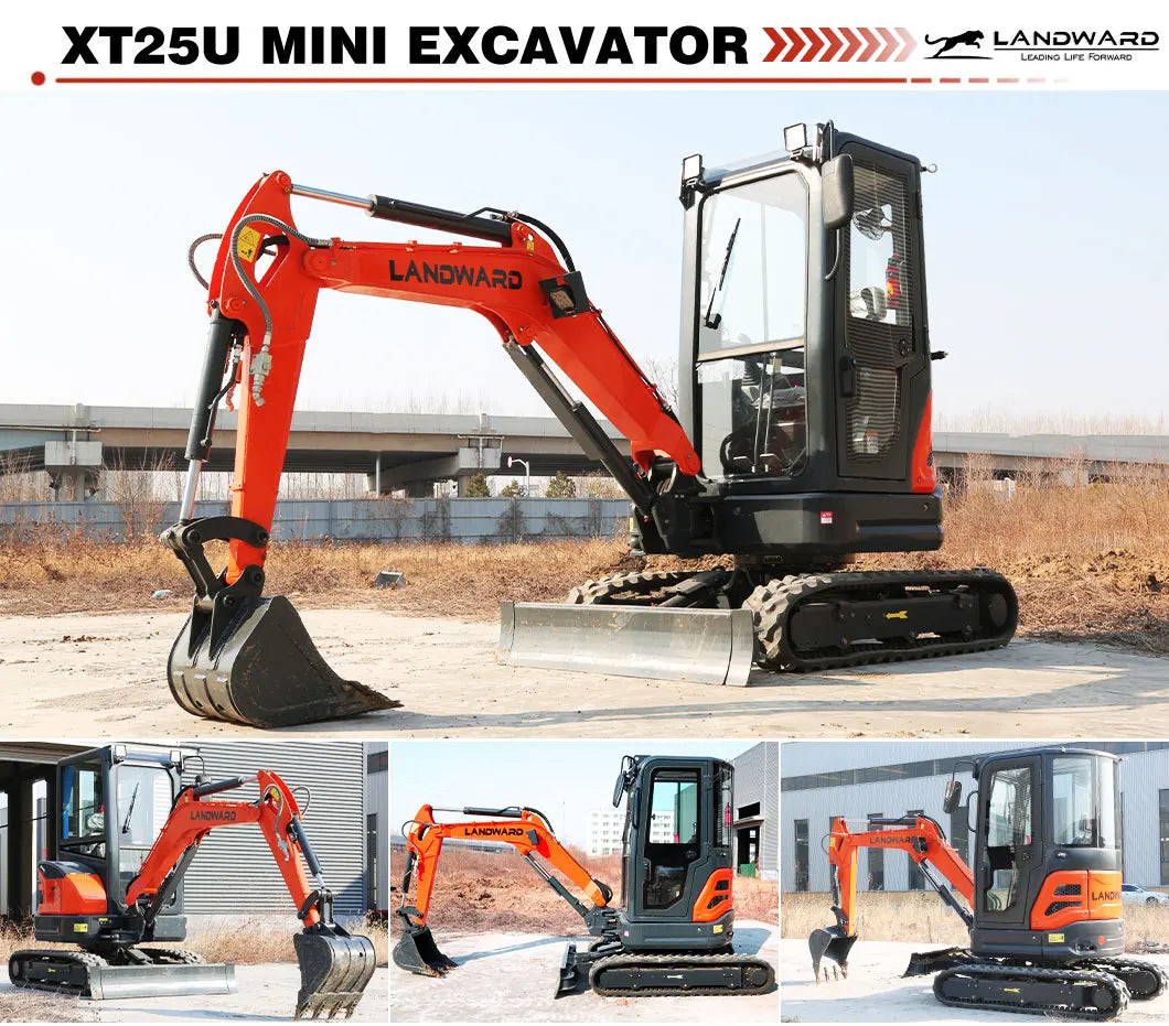3.5 Ton Mini Excavator Hydraulic Pilot Controls Kubota Engine 2 Ton High-Efficiency Home Mini Digger 1.8T Farm Bagger Customized