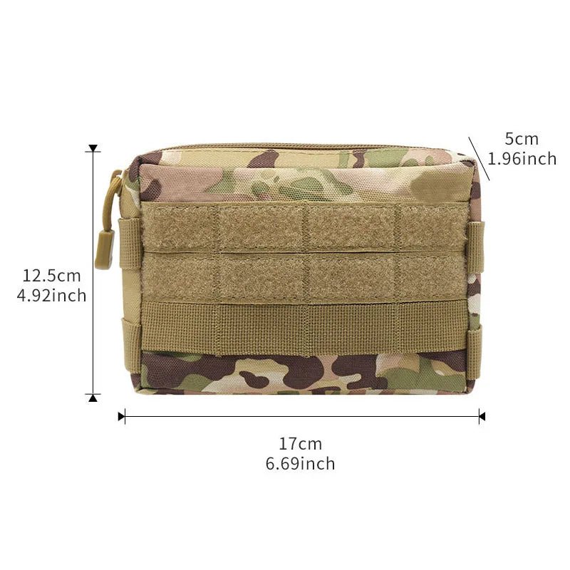 Molle Utility EDC Waist Bag Tactical Pouch Sports Fanny Bag Belt Pouch Outdoor Sports Hunting Bag
