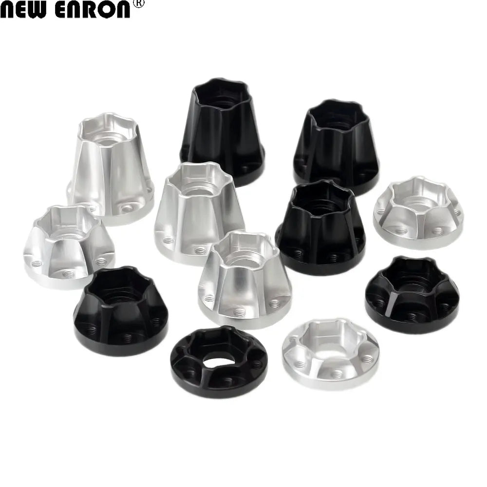 NEW ENRON 2P Aluminum Alloy CNC 12mm Wheel Hex Hub RC 1.9" 2.2"  Rim For  Car 1/10 Axial SCX10 Traxxas TRX4 D90 CC01