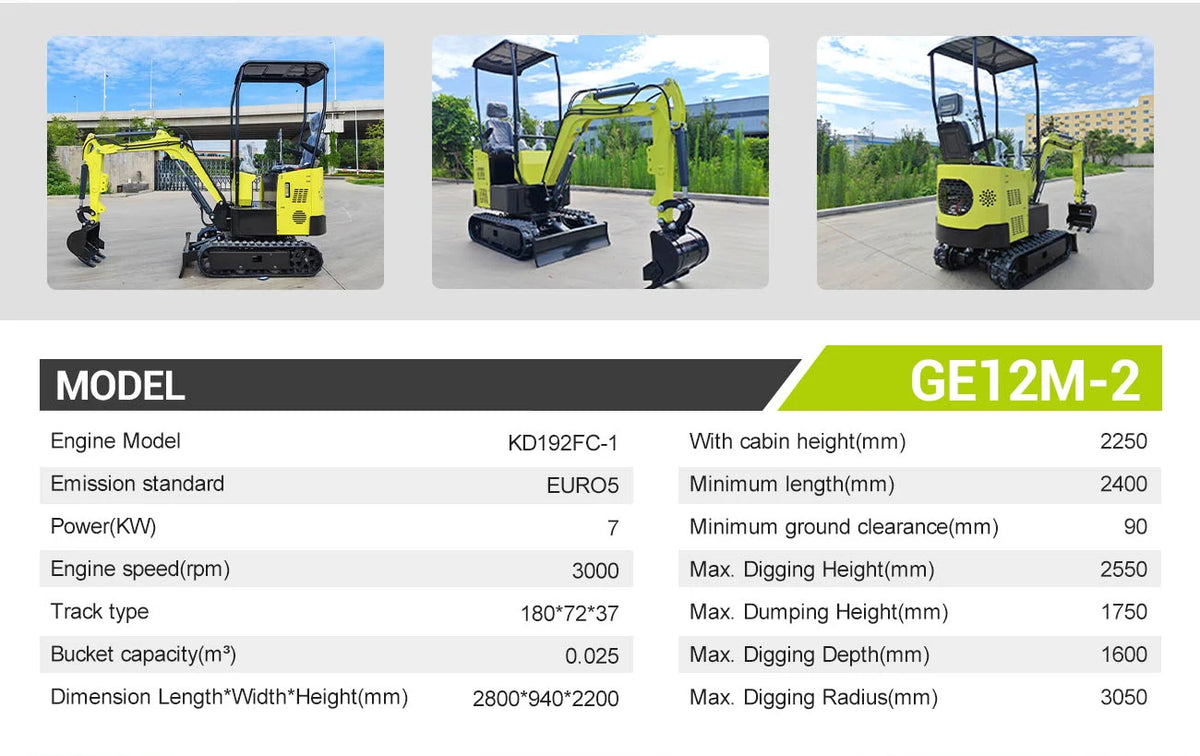 Multifunctional Mini Excavator 0.8-1 Ton Tiny Digger for Indoor Construction Narrow Space Soil Moving
