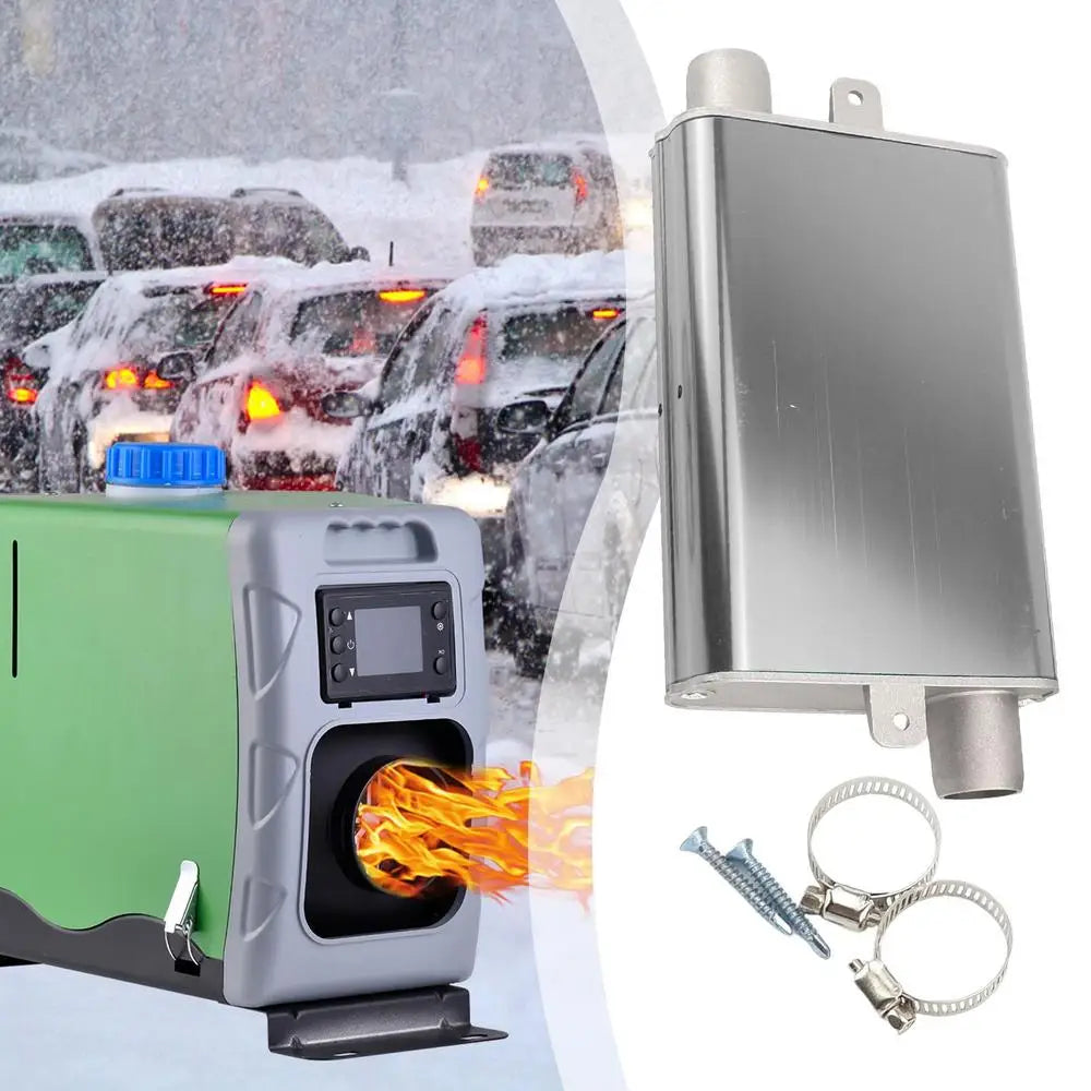Car Parking Heater Generator Muffler 24mm Aluminum Alloy Exhaust Muffler Heater Exhaust Muffler Silencer Pipe