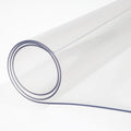 24 X 60 Inch Clear Plastic Table Cover 1.5 mm Thick Waterproof Desk Mat Easy Cleaning Furniture Protector Rectangle Style