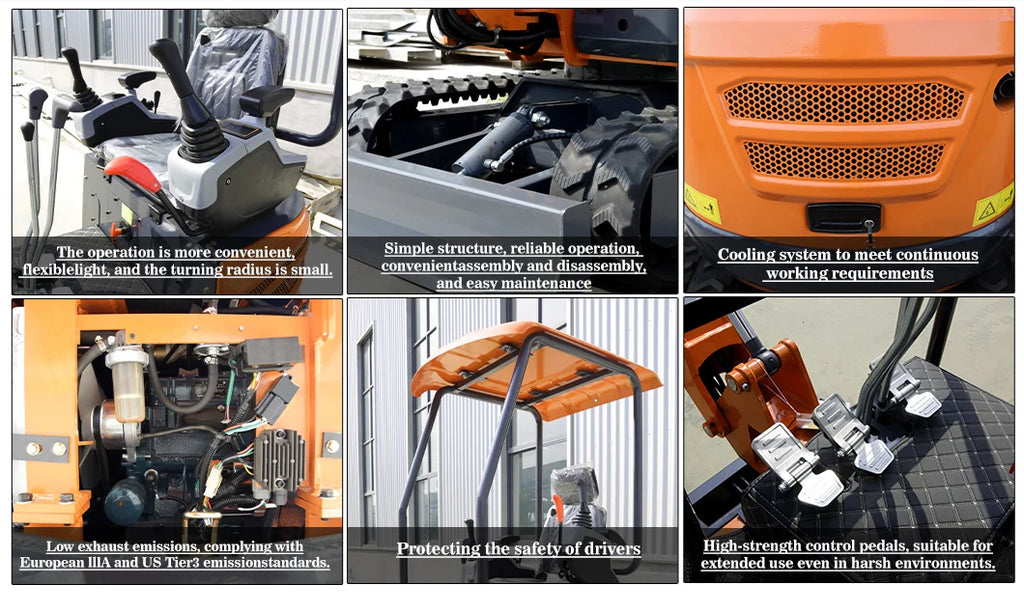 Landward Factory 3 Ton Mini Excavator Customize Small minibagger Wholesale excavators Hydraulic 2.5 ton Mini Excavators Machine
