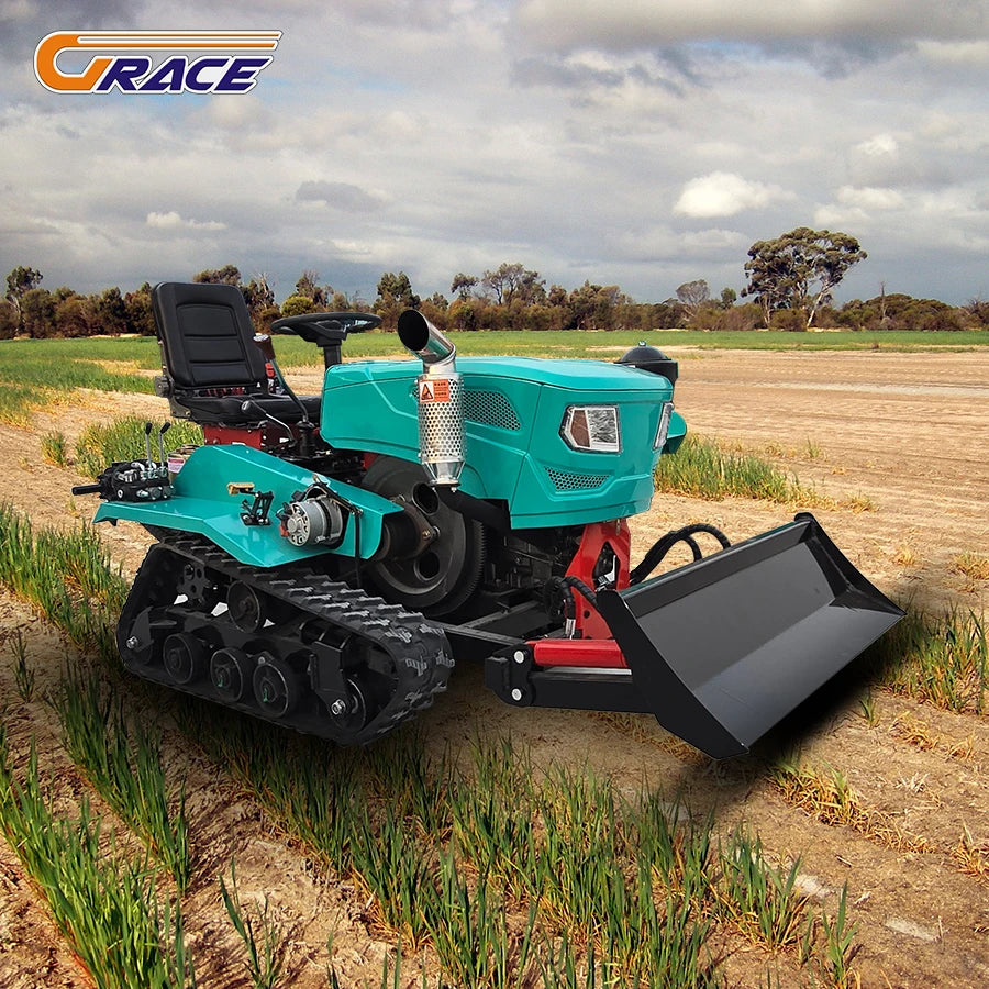 35HP Diesel Crawler Tractor EPA Approved Garden Cultivator With Excavator Parts For Farm & Orchard